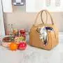 Tyvek Lunch Bag for Women Insulated Lunch Box Durable Leakproof Paper Reusable Lunch Tote Bags for Work Picnic Travel Hiking