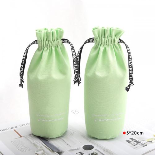Custom Logo Printed Drawstring Cotton Canvas Pouch Reusable Organic Big Shopping Bag Foldable Portable Jewelry Dust Bags