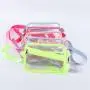 Keymay Custom Candy Color Adjustable Shoulder Strap Multiple Pockets Women's Chest Bags Waterproof Belt Bag Clear Fanny Pack