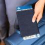 Slim travel passport wallet cover high quality polyester passport holder