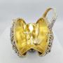 High Quality Luxury Clutch Handled Rhinestone Crystal Purse Flower Basket Evening Bag