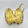High Quality Luxury Clutch Handled Rhinestone Crystal Purse Flower Basket Evening Bag