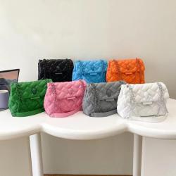 New Arrival PU Women's Crossbody Bag New Fashion Diamond Lattice Design Simple Versatile Waterproof Portable Shoulder Single