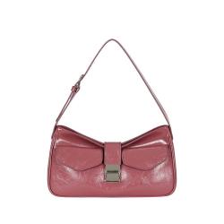 Wholesale Pu Vegan Leather Soft Fashion Lady Shoulder Handbag High-end Vintage Pattern Leather Shoulder Bag For Women
