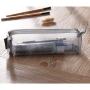 Transparent Mesh Clear Polyester Stationery Bag Wholesale Logo Printed Zipper Ducoment File Pencil Bag