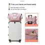 Custom Logo Folding Travel Bags Waterproof Luggage Tote Handbag Travel Duffle Bag Gym Yoga Storage Shoulder Bag For Women Men