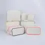 Low MOQ Wholesale Stock Multi Colors Zipper Christmas Cosmetic Bag Outdoor Travel Portable Cute Elegant Girls Canvas Makeup Bag