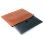 Stylish smooth genuine leather laptop sleeve slim laptop leather case with custom logo