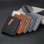 OEM087 Fashion Bifold Man Wallet Black Change Photo Small Wallet Korean Designer Minimalist Purses Cards Short Purse