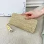 New 2023 Bag Ladies Women Fashion Handbags Mini Woven Mobile Phone Bag Retro Wallet Carteras Mujer