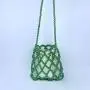 Custom Wholesale New Summer Handbag Casual Beaded Handbag Hollow Imitation Pearl High Quality Hand Woven Bag