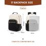 New 2023 LOVEVOOK women bags large 15.6in 17in laptop bookbags travel school business bag sport waterproof men laptop backpacks