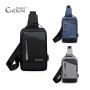 Pro Fessional Customized Modern Hiking Waterproof Usb Oxford One Strap Sling Crossbody Chest Bag With Pouches