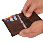 Custom Crazy Horse Leather Bifold Card Holder Rfid GenuineLeather Credit Card Holder Rfid Bifold Wallet