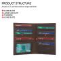 Custom Genuine Leather Slim Card Case Personalised Wallet Rfid Blocking Bank Visa Card Holder PU Leather Credit Card Case
