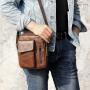 ZF137 New Fashion Leather Shoulder Bag Men Business Crossbody Bag Retro Leisure Head Layer Cowhide Bag Wearable