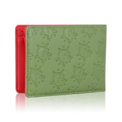 Vintage Custom LOGO Men  Leather Wallet Luxury Short  Leather Credit Card Wallet With Embossing Logo