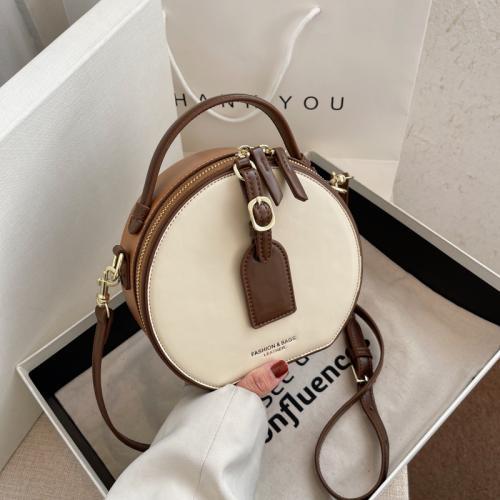 Fashion crossbody small round bag women's spring Gelory new fashion retro handbag shoulder bag