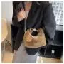 2023 New Fashion Lovely Plush Square Bag Female Plush Soft Portable  Bag Designer Handbag Wholesale