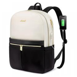 LOVEVOOK Fashionable ladies daily mochilas travel school weekend bag waterproof black nylon university student backpack women