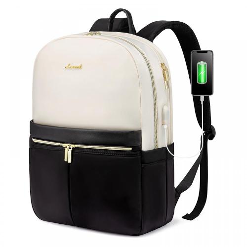 LOVEVOOK Fashionable ladies daily mochilas travel school weekend bag waterproof black nylon university student backpack women