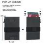 Factory Wholesale Mens Credit Card Wallet Aluminum Case Slim Minimalist Front Pocket Wallet RFID Blocking Card Holder