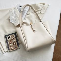 Custom Tote Bag storage bag Large capacity  single shoulder decorative zipper niche design plus logo