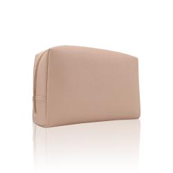 Custom logo make up organizer bag leather makeup pouch bag leather travel cosmetic bag