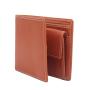 Full grain leather men wallet bifold vegetable tanned leather wallet