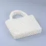 Custom design acrylic resin handmade large capacity tote bag Hot Selling fashion party wedding evening purse handbag pearl bags