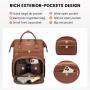 2023 new arrival ladies bag large school work business laptop backpacks casual ladies pu leather bags women's backpacks with USB