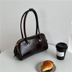 Custom logo Korean edition ladies bag fashion trend handbag elegant temperament shoulder bag simple texture armpit bag