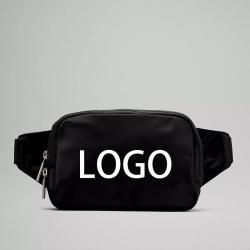 bsci factory private label outdoor sports running fanny belt boys girls cross body waist bag 2l black everywhere belt bag