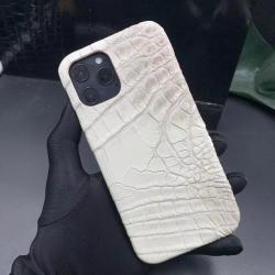 Custom Genuine Crocodile Leather Phones Case Customized Croco Croc Skin Protective Mobile Cover For Iphone 12 13 14 15 Pro Max
