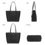 LOVEVOOK Fashion Designer Leather Shoulder Bags Ladies Tote Satchel Hobo 3pcs Bag Set Purses and Handbags for Women