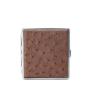 OEM ODM Customize Handmade Genuine Real Ostrich Skin Leather Luxury Classic Cigar Cigarette Case Box