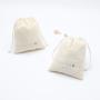 High Quality Organic Cotton Gift Packaging Custom Logo Dust Drawstring Bag Natural Cosmetic Cotton Makeup Pouch