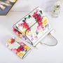 Fashion women's handbag set of two printing ladies bags colorful chicken tracks designer female bag China handbags factory 28 cm