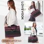 2023 LOVEVOOK Brand Design 2pcs fashion Leather shoulder bag Women tote bag ladies handbag and purses laptop briefcase with USB