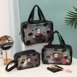 2024 custom logo Printing Carton Clear Pvc Wash Bag Toiletry Waterproof Plastic Travel Makeup Bag
