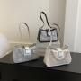 2024 Low MOQ Custom Logo Handbag Bolsos De Mujer Hand Bags Twist Handles Ladies Crossbody Bag For Girls