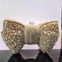 New Full Diamond Bow Evening Bag with Handheld Gemstone Bag for Women