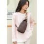 ZF226 Women's Messenger Bags Vintage PU Waist Bag Ethnic Style Shoulder Bag Waterproof Wear-resistant