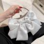 Satin Bowknot Cloth Fashion Women Clutch bag Wedding Bride Temperament Handbag Purse