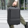 New Unisex Men's Business Travel Backpack Large Capacity Waterproof Oxford Laptop Bag with USB and Zipper Closure Polyester Lini