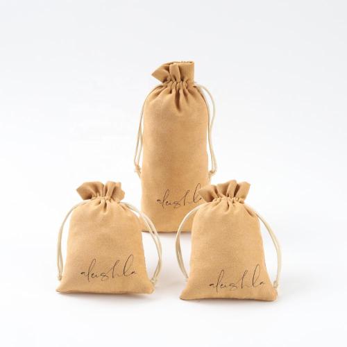 Promotion Luxury Sunglasses Watch Necklace Mascara Cosmetic Gift Dust Packaging Bag Jewelry Drawstring Suede Bag