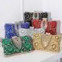 New diamond evening bag banquet dress handbag crossbody small square bag female small clutch bag