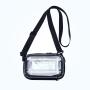 KBW720 Transparent Material Makeup Bag Fashionable Square Crossbody Shoulder Bag Mini Minimalist Portable Storage Bag