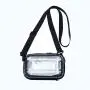 KBW720 Transparent Material Makeup Bag Fashionable Square Crossbody Shoulder Bag Mini Minimalist Portable Storage Bag