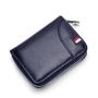 customs wallet Genuine Leather Men Women Purse Card Holder Wallets Leather  credit card holder ID card wallet bifold zipper